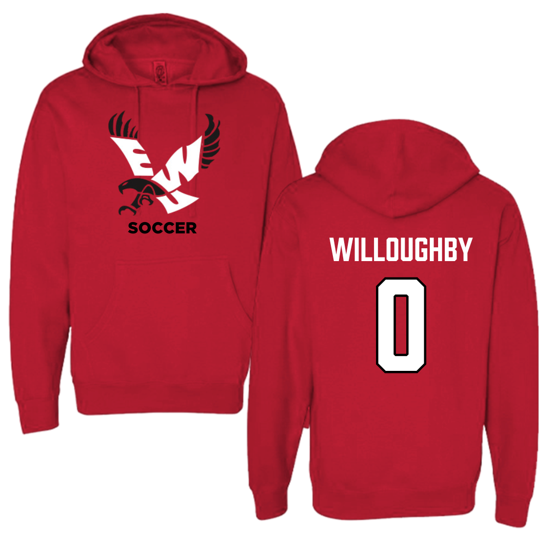 Eastern Washington University Soccer Red EWU Hoodie - #0 Kamryn Willoughby