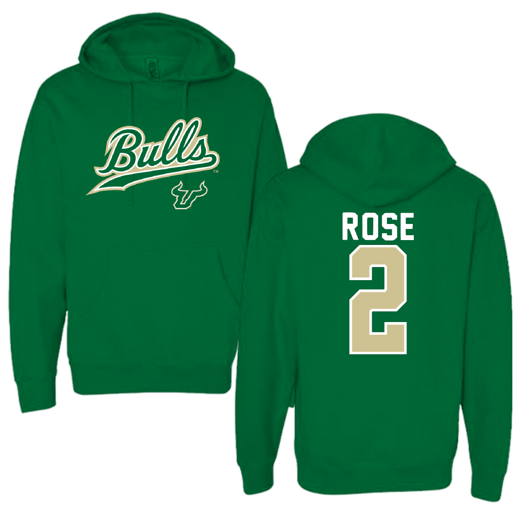 University of South Florida Baseball Green General Hoodie - #2 Matt Rose