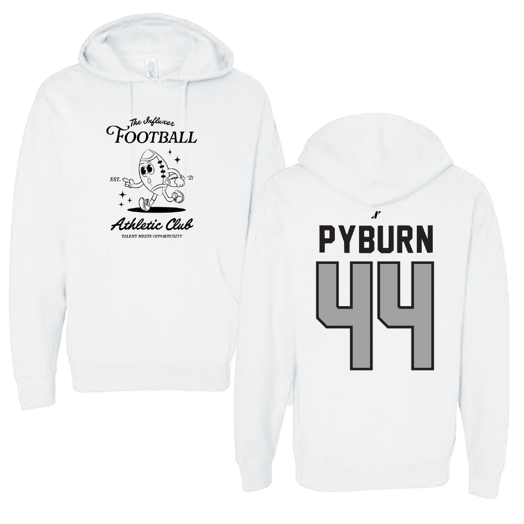 Football White Influxer Athletic Club Hoodie - #44 Jack Pyburn
