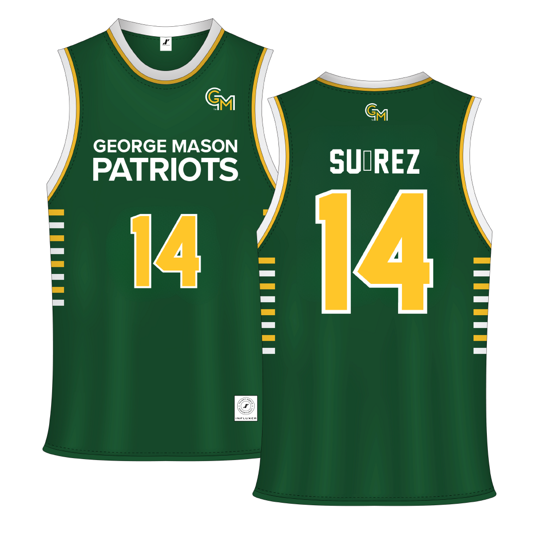 George Mason University Green Patriots Basketball Jersey - #14 Paula Suárez