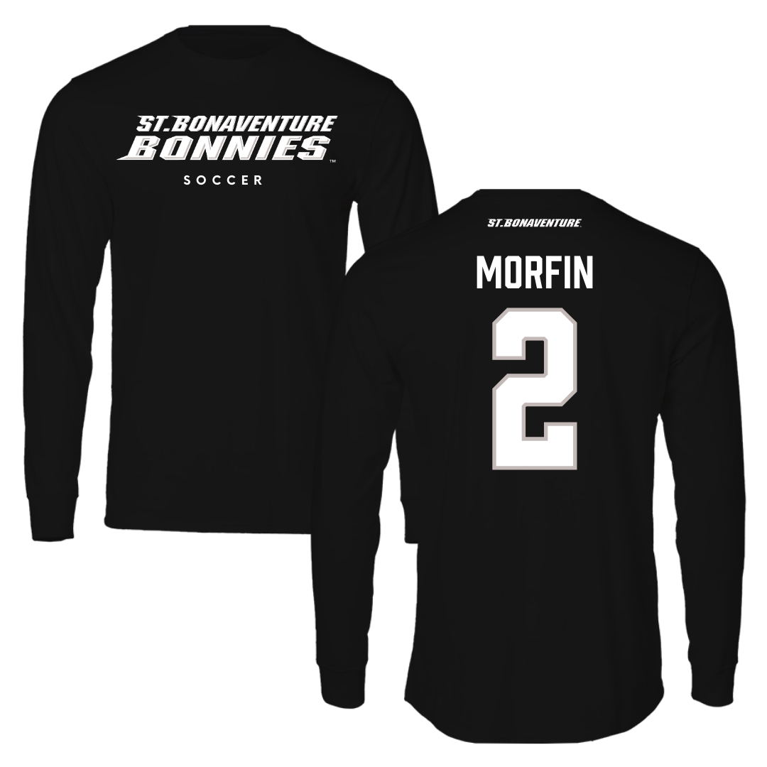St. Bonaventure University Soccer Black Performance Long Sleeve - #2 Sean Morfin