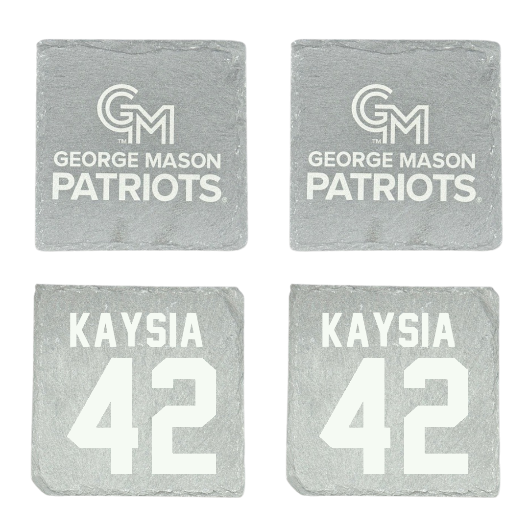 George Mason University Basketball Stone Coaster (4 Pack)  - #42 Nalani Kaysia