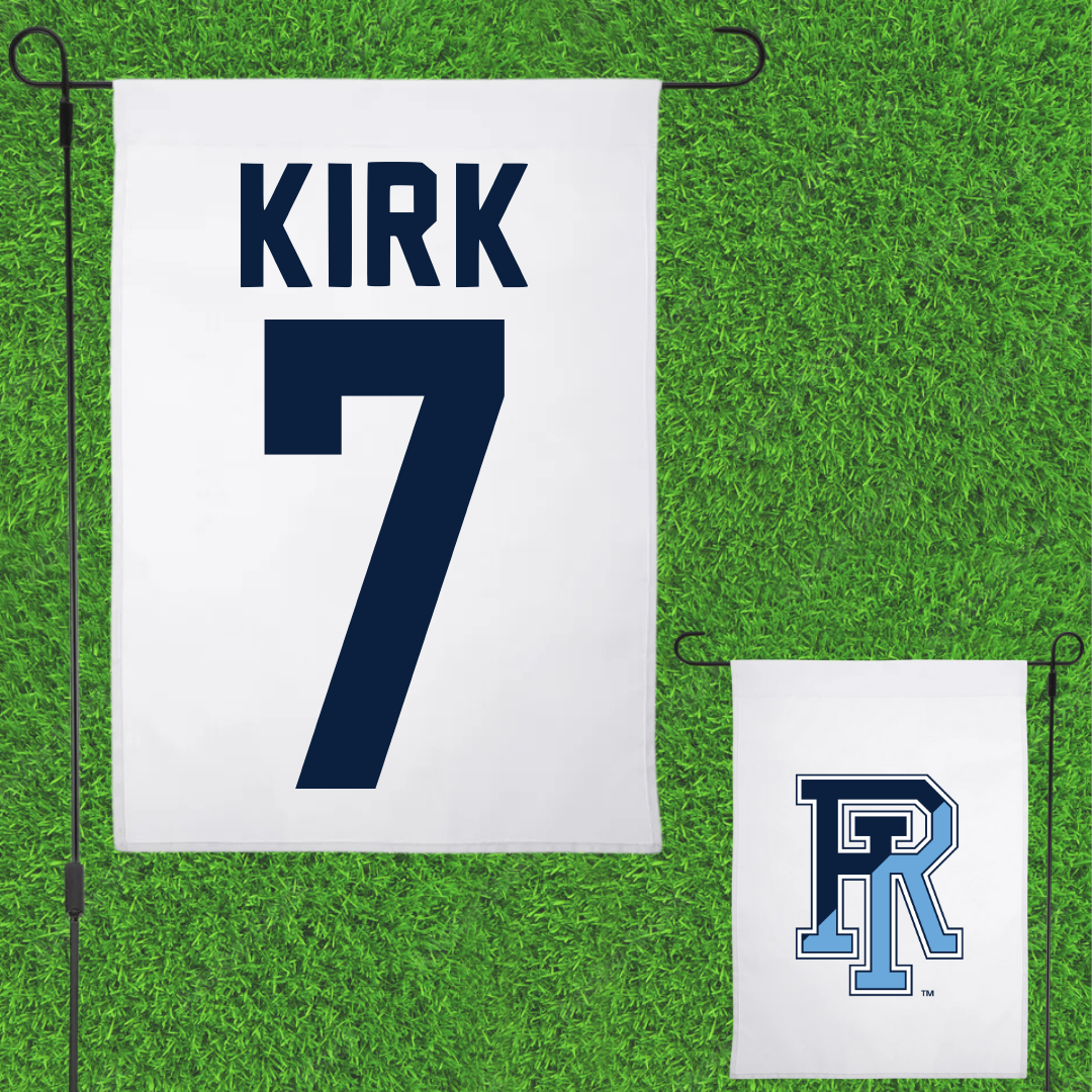 University of Rhode Island Lacrosse White Garden Flag - #7 Carolyn Kirk
