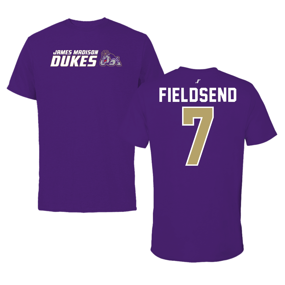 James Madison University Soccer Purple General Tee - #7 Jeanette Fieldsend