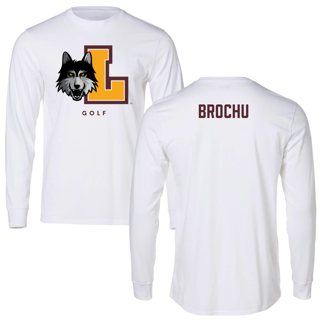 Loyola University-Chicago Golf White Mascot Long Sleeve - Jolie Brochu