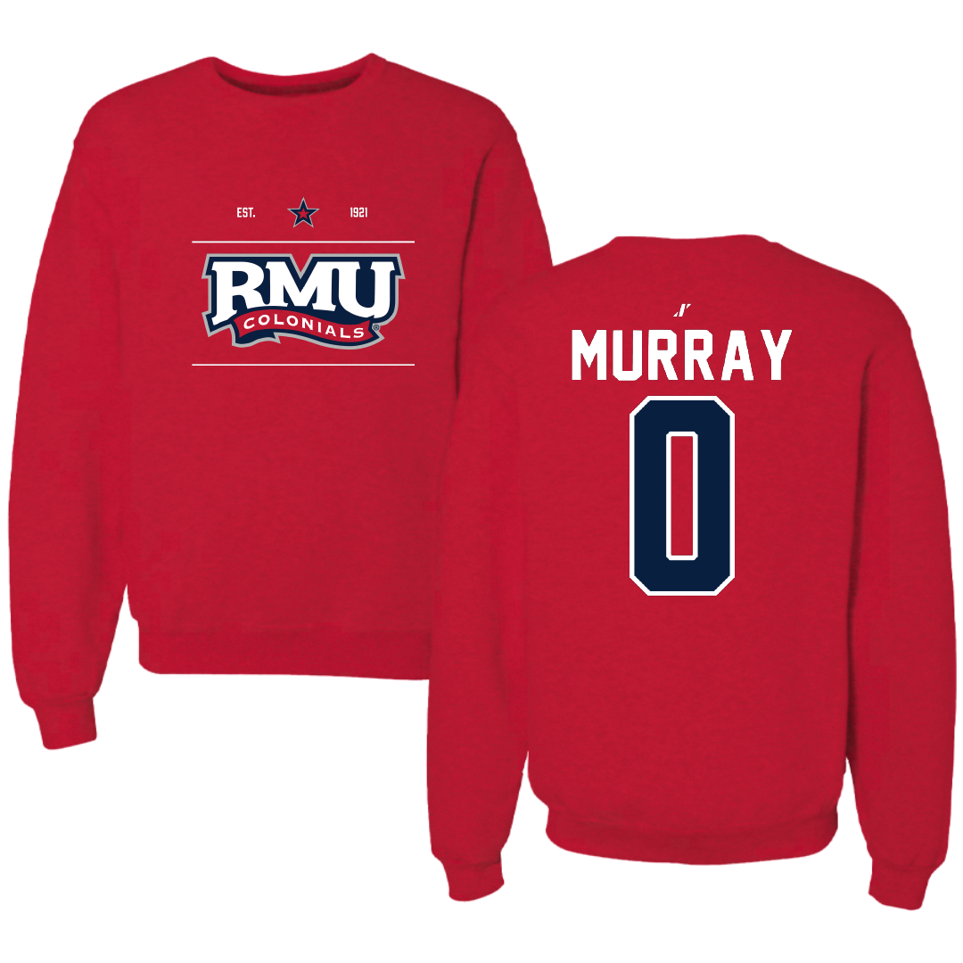 Robert Morris University Soccer Red General Crewneck - #0 Brenna Murray