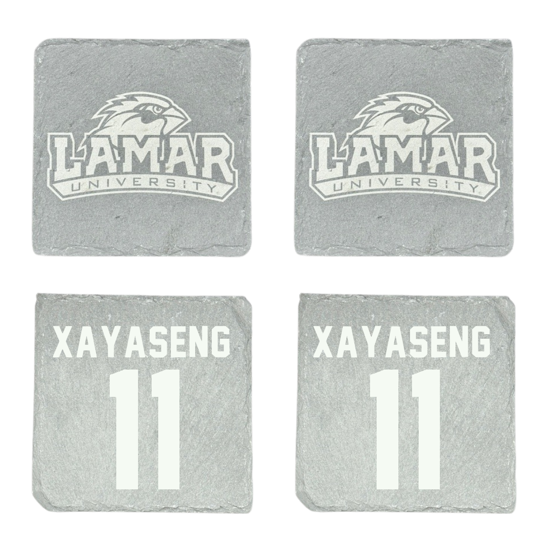 Lamar University Softball Stone Coaster (4 Pack)  - #11 Kalyn Xayaseng