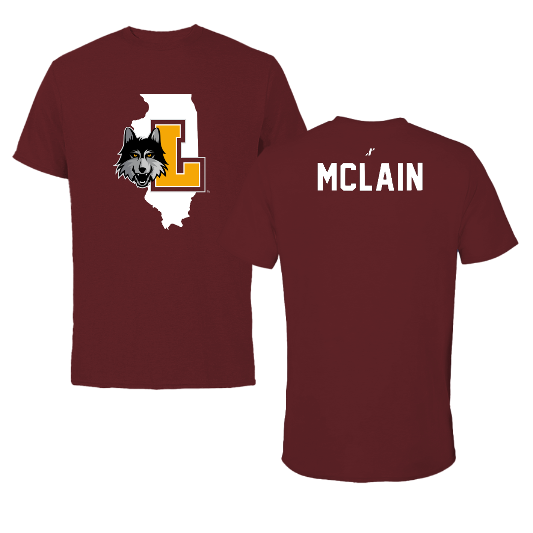 Loyola University-Chicago TF and XC Maroon State Tee - Madi McLain