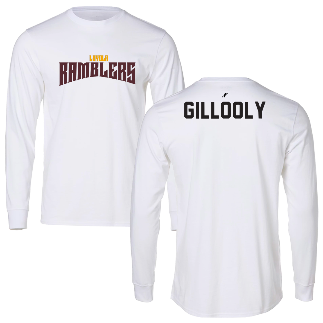 Loyola University-Chicago TF and XC White Classic Performance Long Sleeve - Ali Gillooly