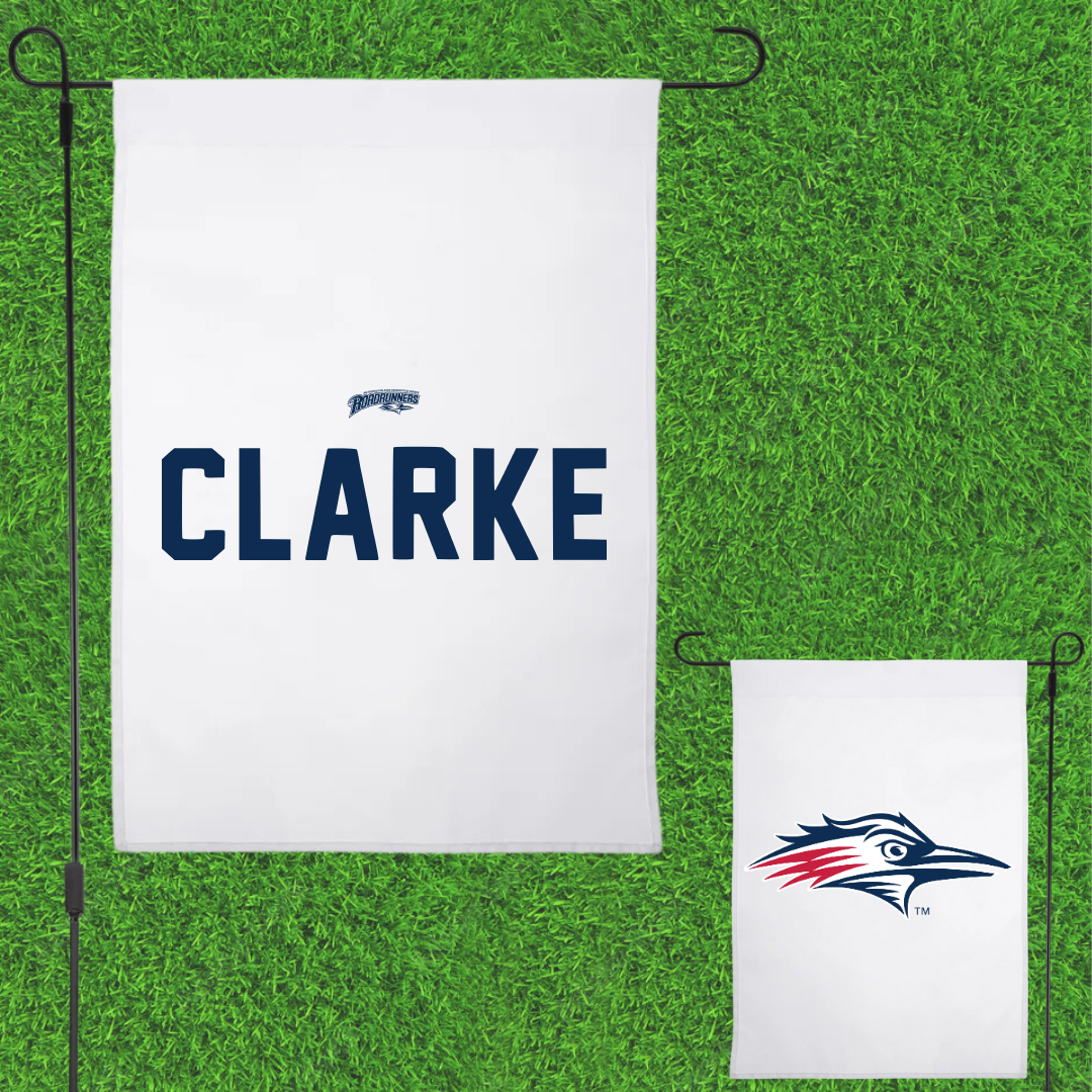 Metropolitan State University of Denver TF and XC White Garden Flag - Owen Clarke