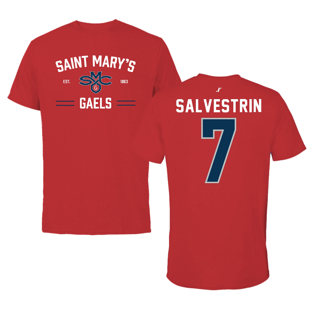 Saint Mary's College of California Soccer Red General Tee - #7 Tessa Salvestrin