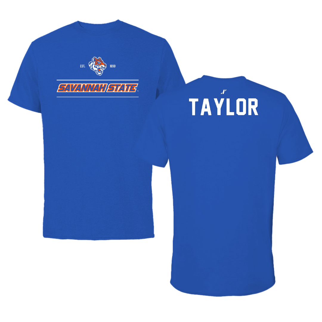 Savannah State University TF and XC Blue General Performance Tee - Victoria Taylor