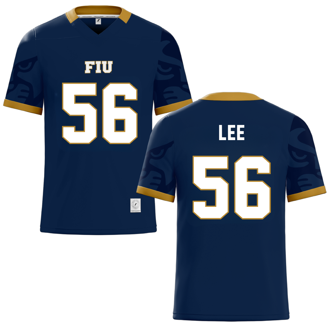 Florida International University Blue Football Jersey - #56 JaDarious Lee
