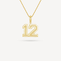Gold Presidents Pendant and Chain - #12 Kaitlyn Gibson