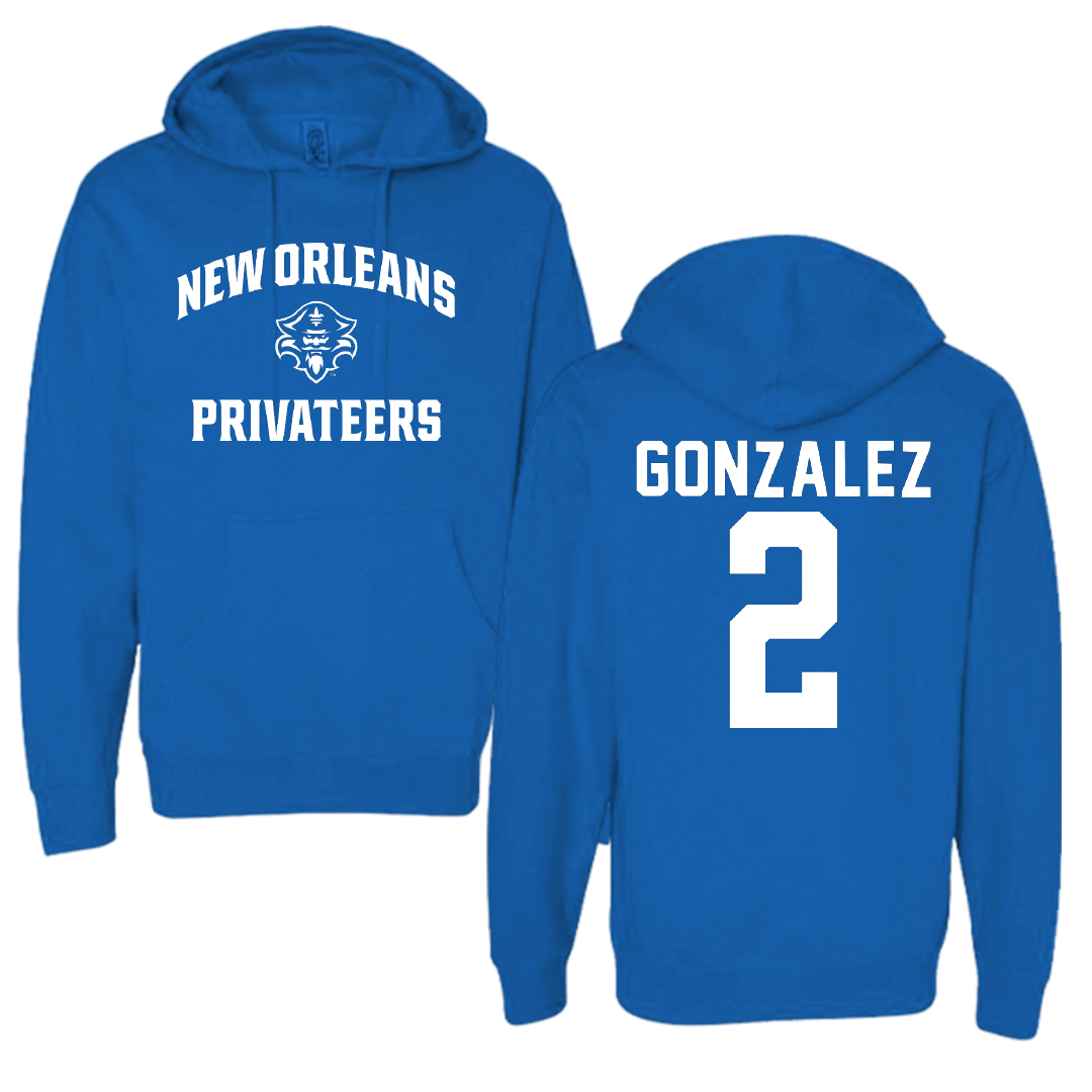 University of New Orleans Beach Volleyball Blue General Hoodie - #2 Stephanie Gonzalez