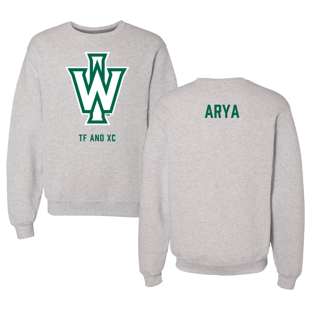 Illinois Wesleyan University TF and XC Gray Crewneck - Justin Arya