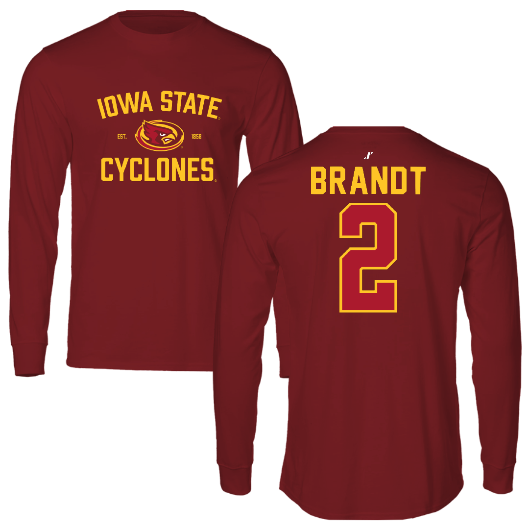 Iowa State University Volleyball Cardinal General Long Sleeve - #2 Morgan Brandt
