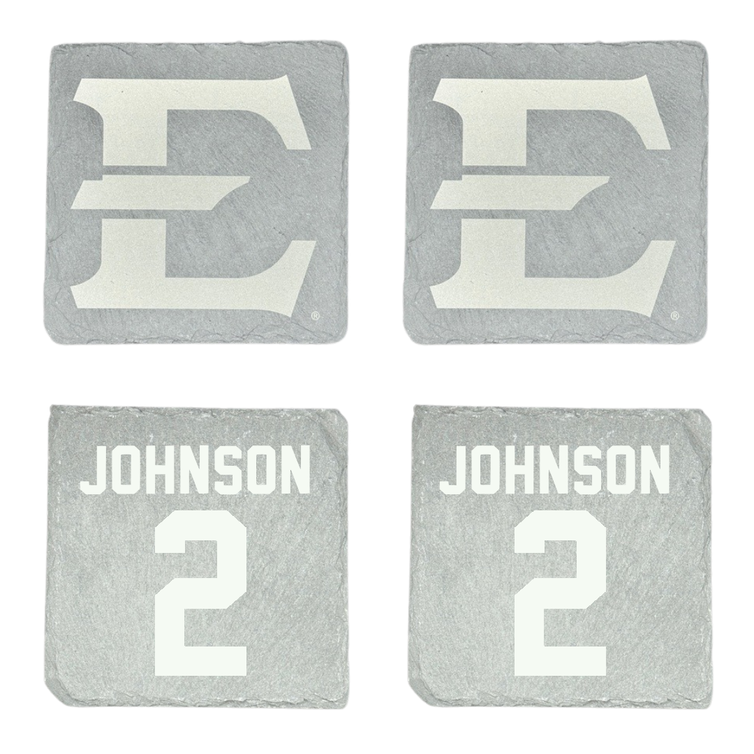 East Tennessee State University Basketball Stone Coaster (4 Pack)  - #2 Maki Johnson