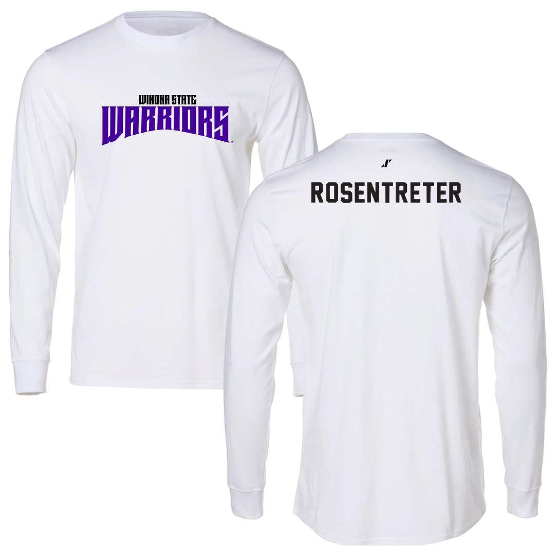 Winona State University Tennis White Classic Performance Long Sleeve - Halle Rosentreter