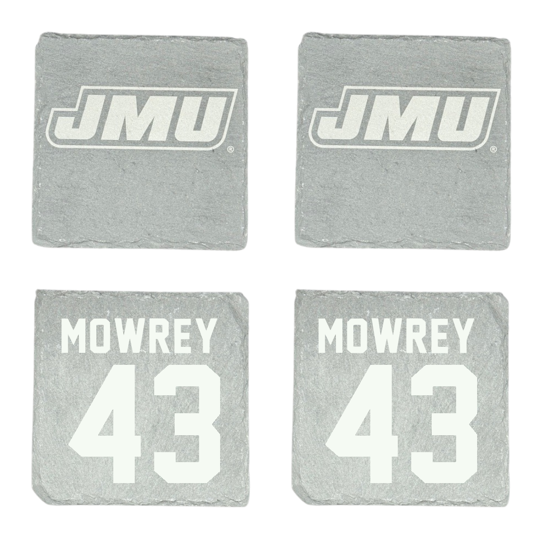 James Madison University Football Stone Coaster (4 Pack)  - #43 Jack Mowrey