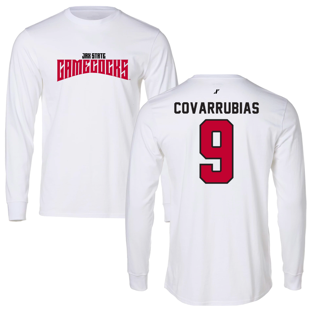 Jacksonville State University Bowling White Classics Long Sleeve - #9 Keyla Covarrubias