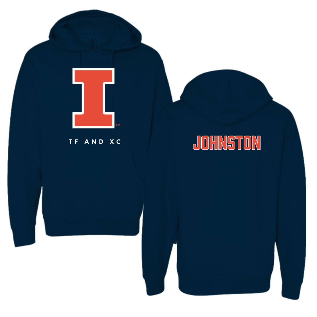 University of Illinois TF and XC Navy Hoodie - Cody Johnston