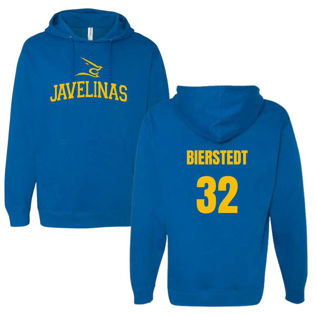 Texas A&M University-Kingsville Baseball Blue Hoodie - #32 Hondo Bierstedt
