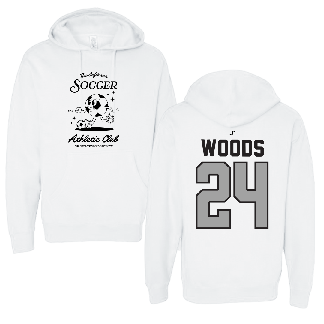 Soccer White Influxer Athletic Club Hoodie - #24 Bella Woods