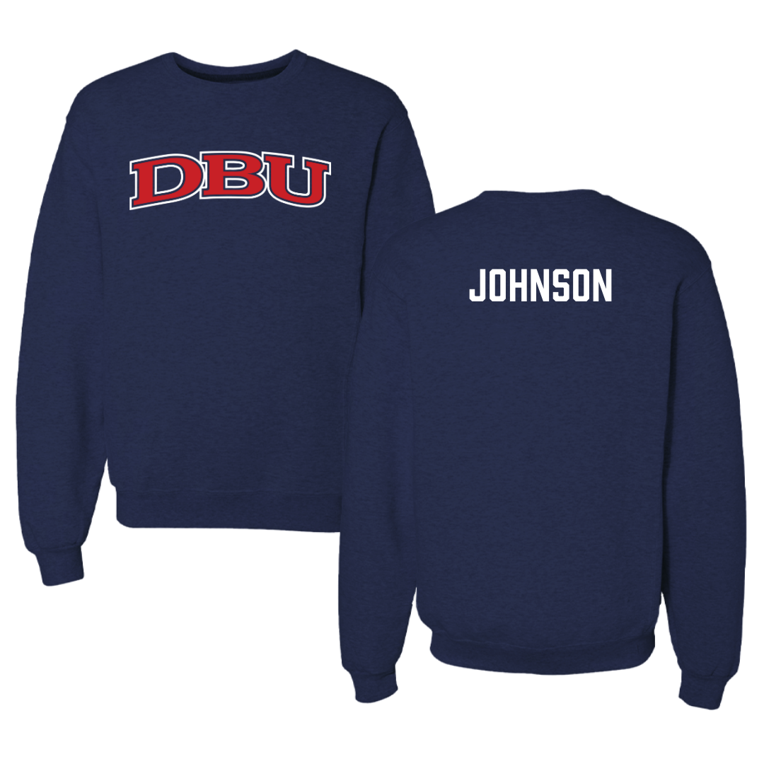 Dallas Baptist University TF and XC Navy DBU Crewneck - Cailey Johnson