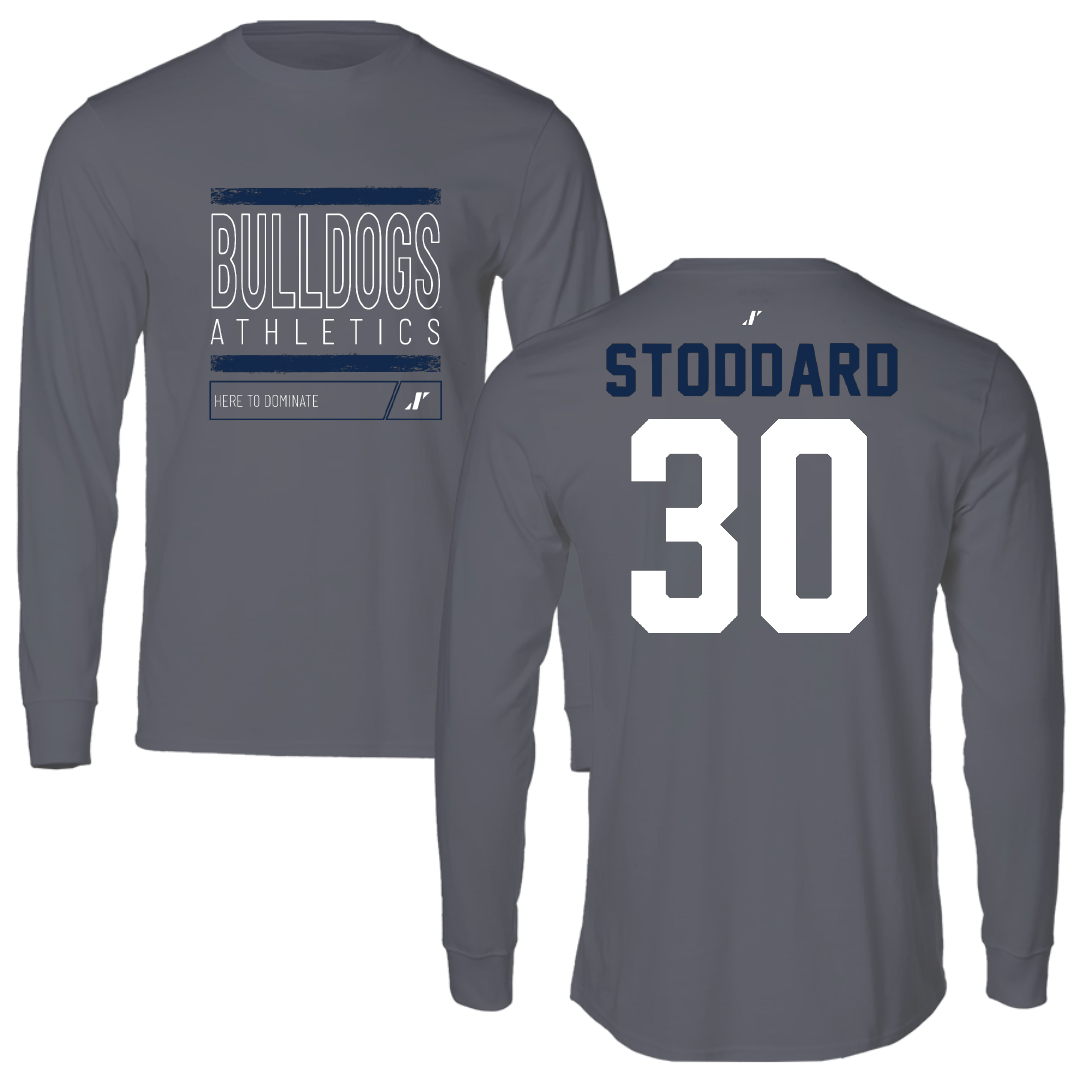 Butler University Basketball Dark Gray Dominate Long Sleeve - #30 Abigail Stoddard