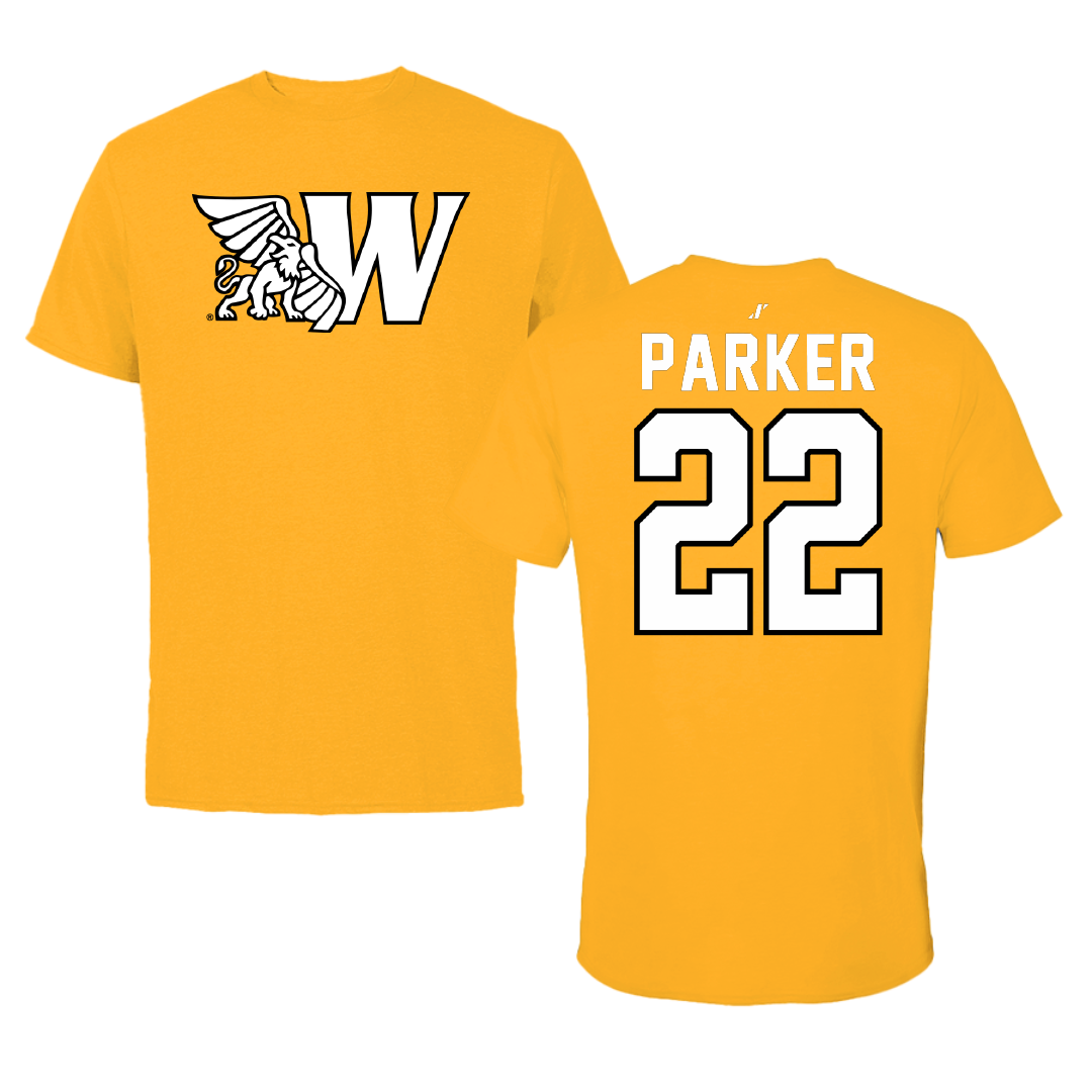 Missouri Western State University Football Gold Performance Tee - #22 Denver Parker