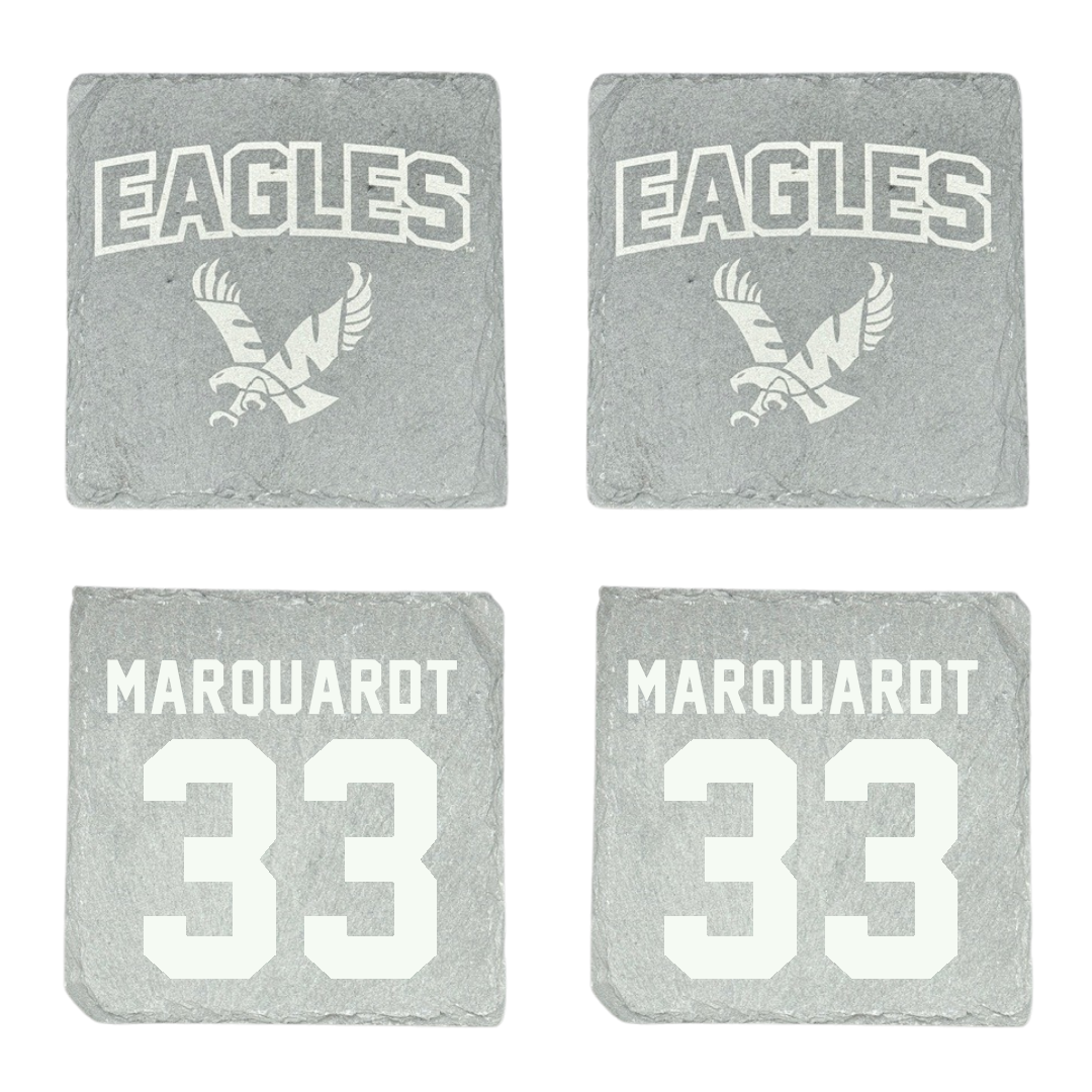 Eastern Washington University Basketball Stone Coaster (4 Pack)  - #33 Emmett Marquardt
