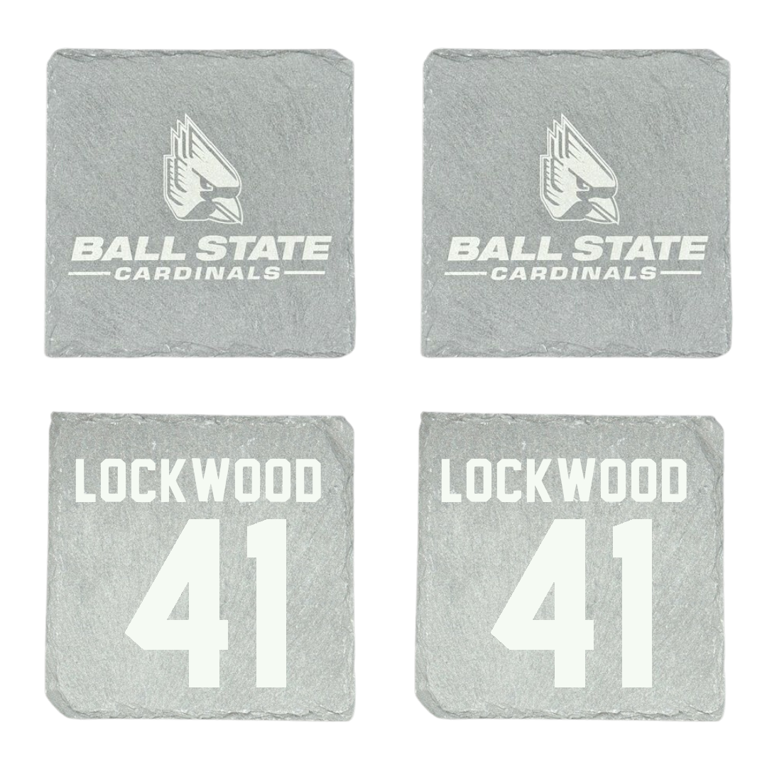 Ball State University Baseball Stone Coaster (4 Pack)  - #41 Caden Lockwood