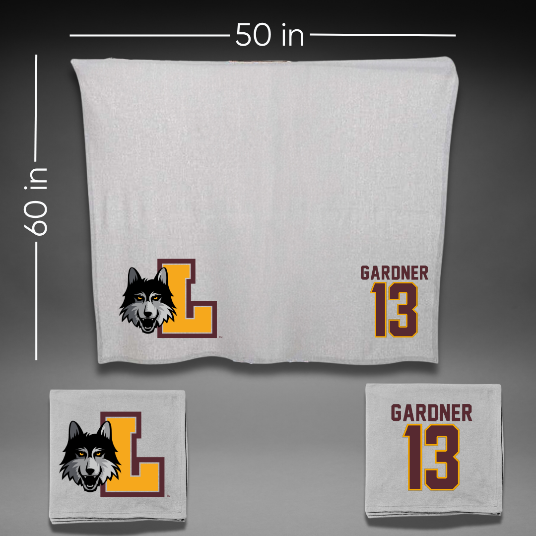 Loyola University-Chicago Volleyball Gray Blanket - #13 Olivia Gardner