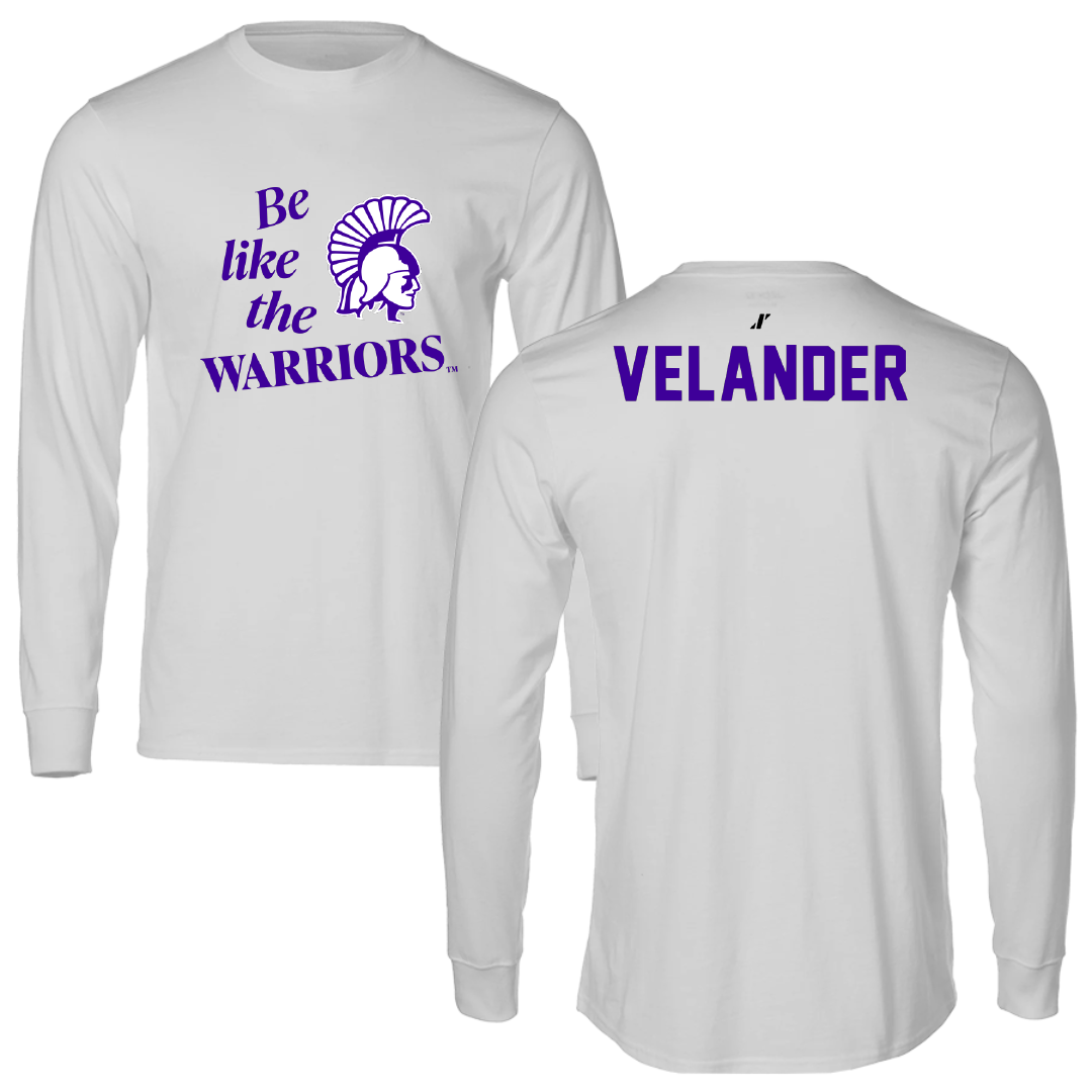 Winona State University Tennis Light Gray Be Like Us Long Sleeve - Kate Velander