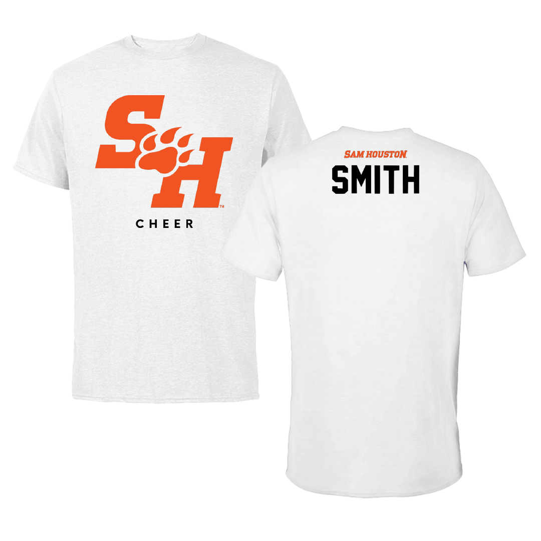Sam Houston State University Cheer White Tee - Tyler Smith