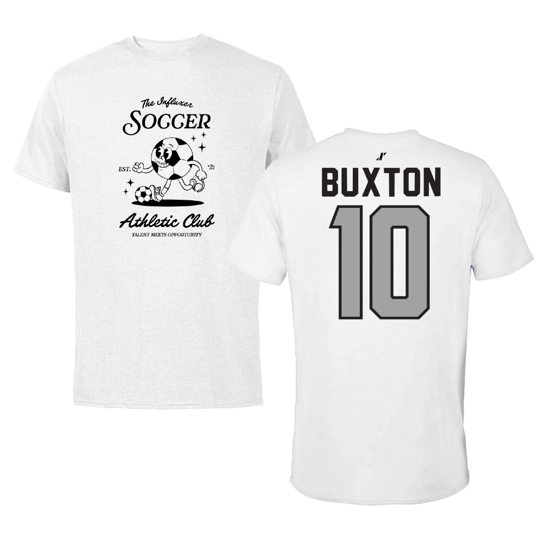 Soccer White Influxer Athletic Club Tee - #10 Alivia Buxton