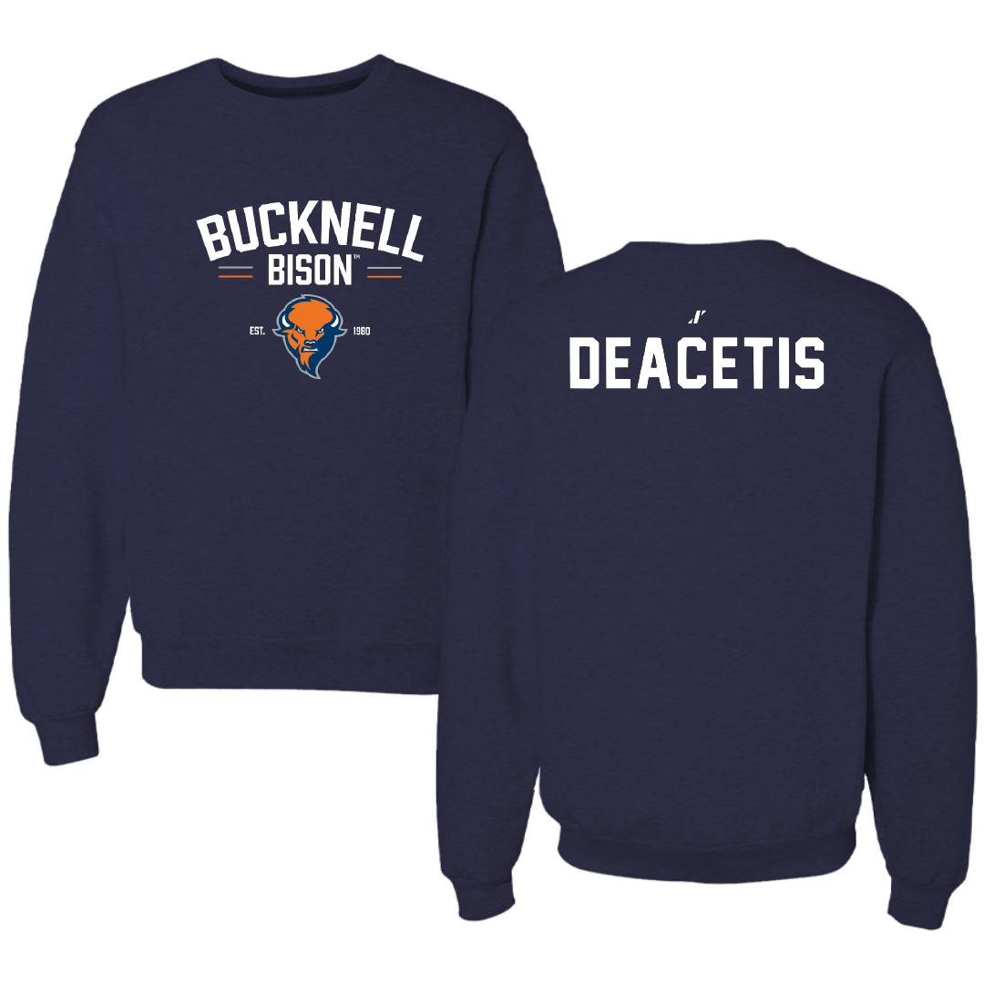 Bucknell University Wrestling Navy General Crewneck - Logan Deacetis