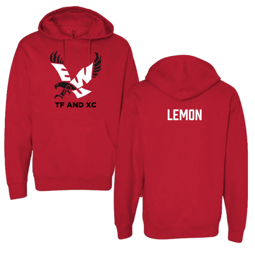 Eastern Washington University TF and XC Red EWU Hoodie - Marcus Lemon