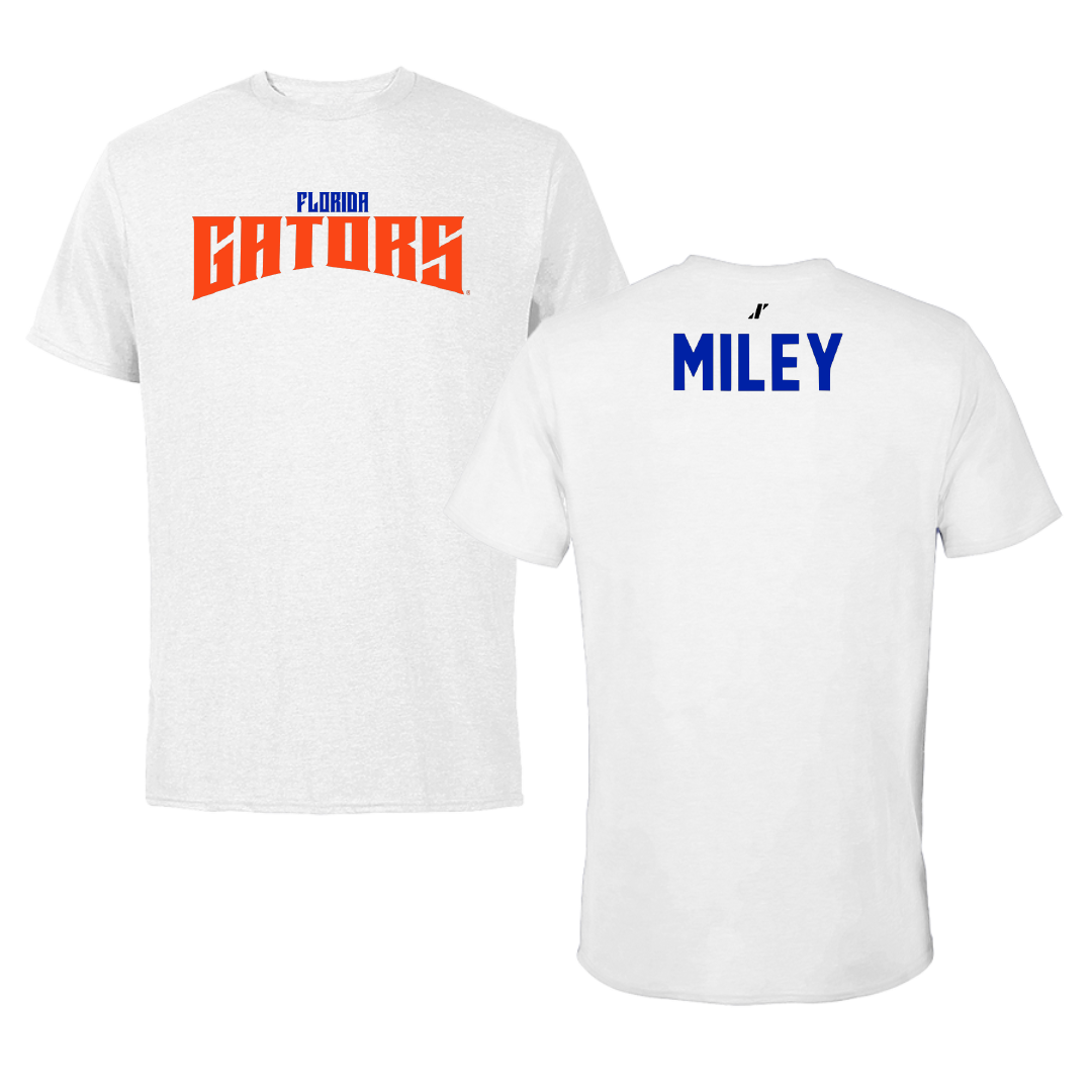University of Florida TF and XC White Classic Tee - Jacob Miley