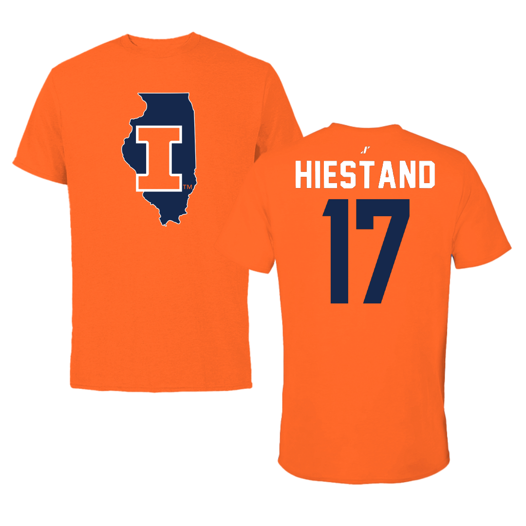 University of Illinois Soccer Orange State Tee - #17 Sarah Hiestand
