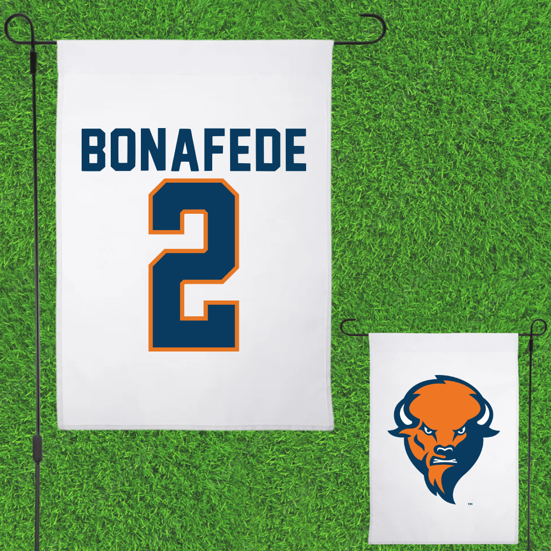 Bucknell University Lacrosse White Garden Flag - #2 Benjamin Bonafede