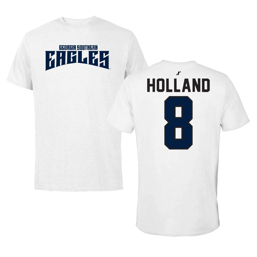 Georgia Southern University Softball White Classic Performance Tee - #8 Bailey Holland