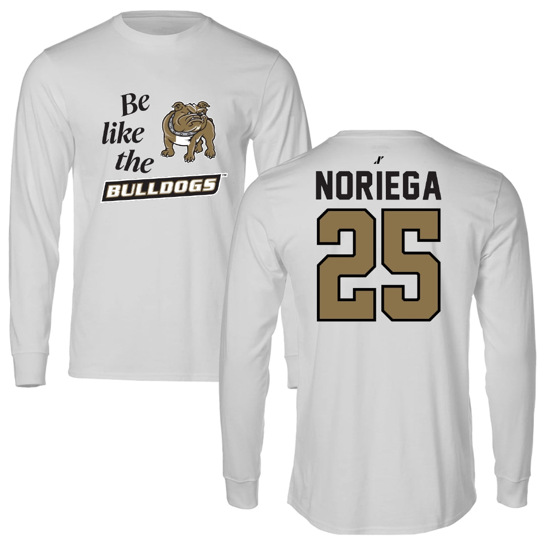 Bryant University Baseball Light Gray Be Like Us Long Sleeve - #25 Gavin Noriega