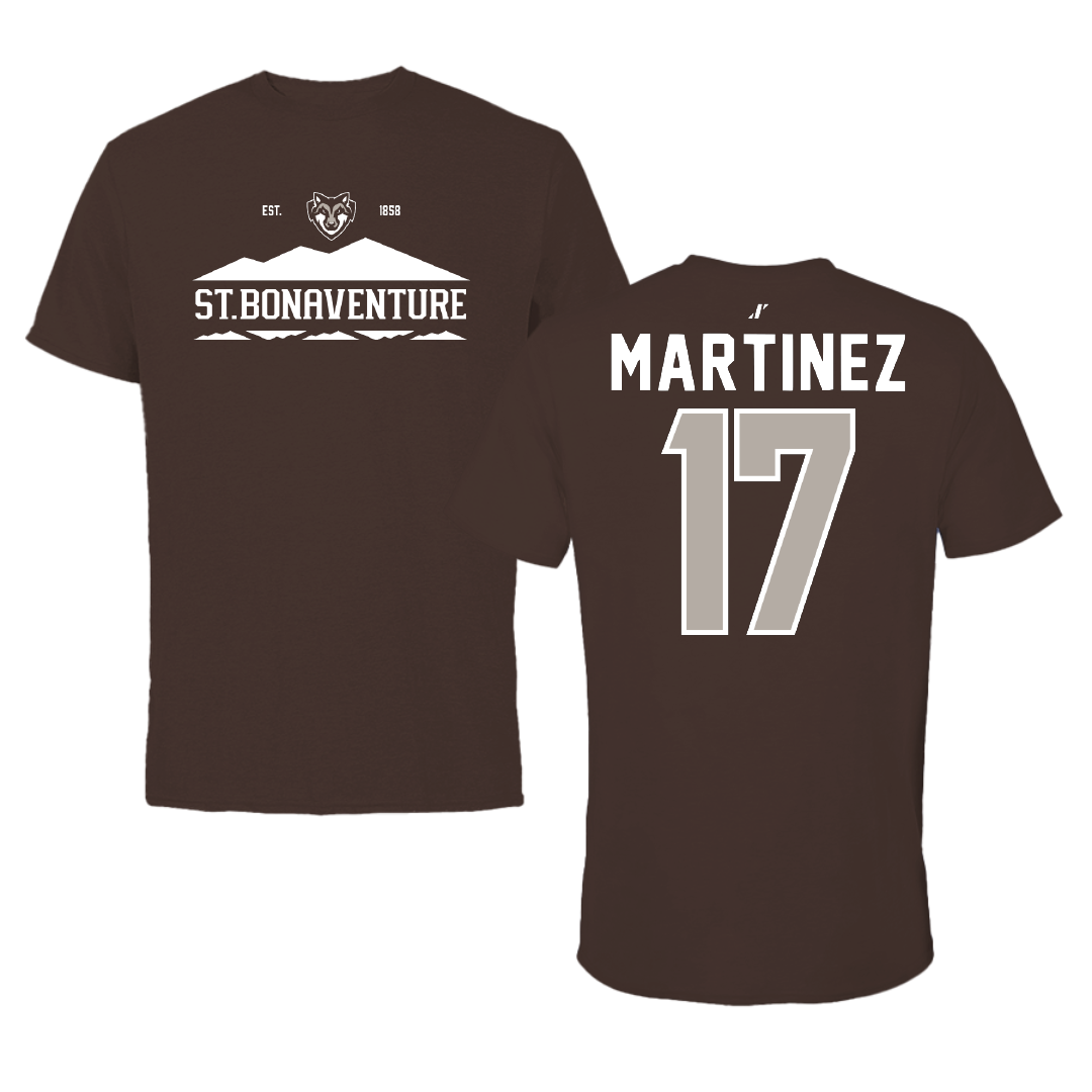 St. Bonaventure University Softball Brown General Tee - #17 Bryana Martinez
