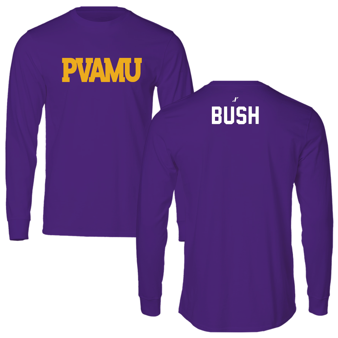 Prairie View A&M University Basketball Purple Long Sleeve - Braelon Bush