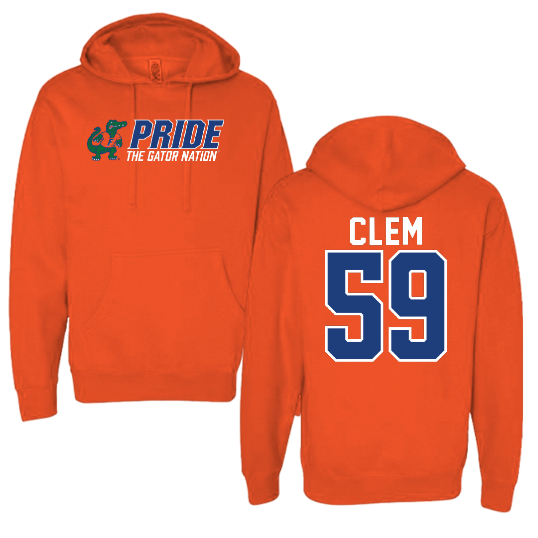 University of Florida Football Orange General Hoodie - #59 Hayden Clem