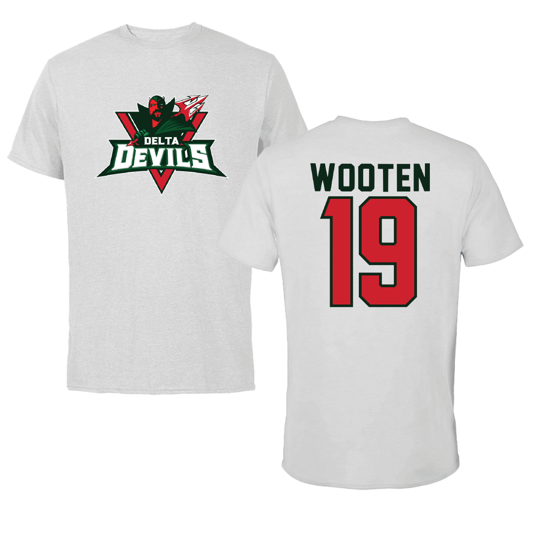 Mississippi Valley State University Volleyball Light Gray Performance Tee - #19 Taylor Wooten