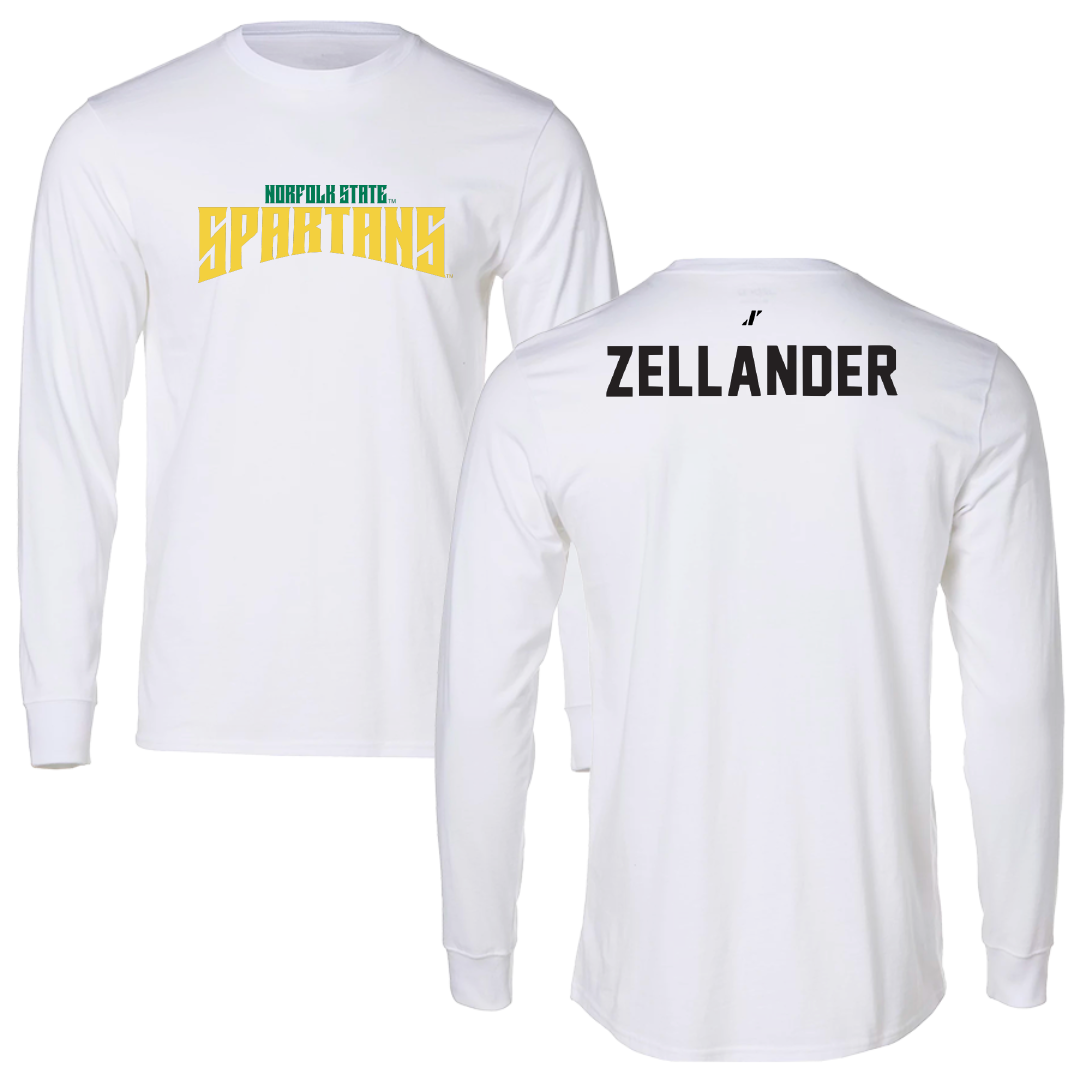 Norfolk State University TF and XC White Classic Long Sleeve - Jeremiah Zellander