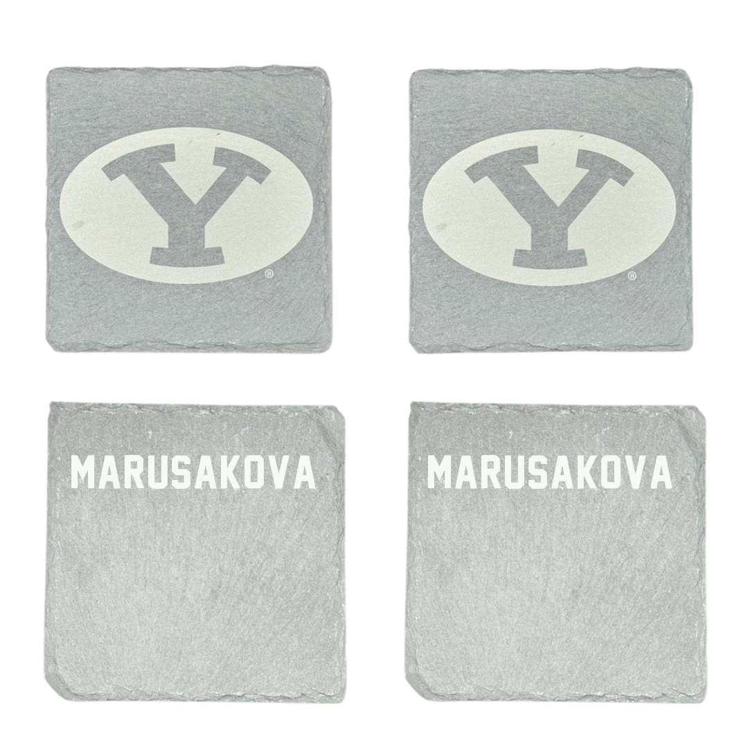 Brigham Young University Swimming & Diving Stone Coaster (4 Pack)  - Emma Marusakova